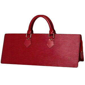 Louis Vuitton Sac Triangle Handbag Epi Castilian Red